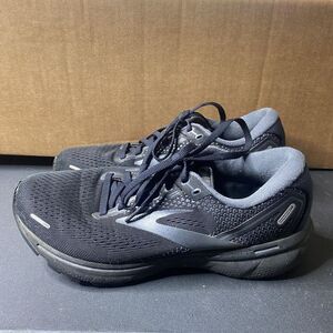 Brooks Ghost 14 Shoes Mens Size 9 Black Gray Cushioned Running Comfort Sneakers